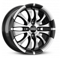 Ronal R59 W7 R16 PCD5x114.3 ET40 DIA76 jet black front diamond cut